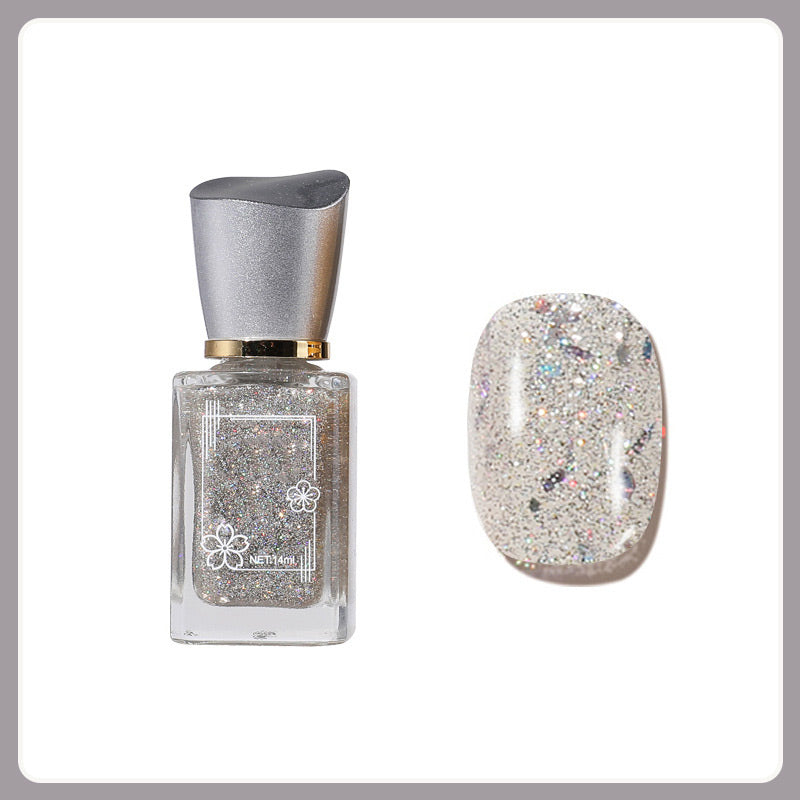 Esmalte de uñas multicolor que no se quema y se seca rápidamente