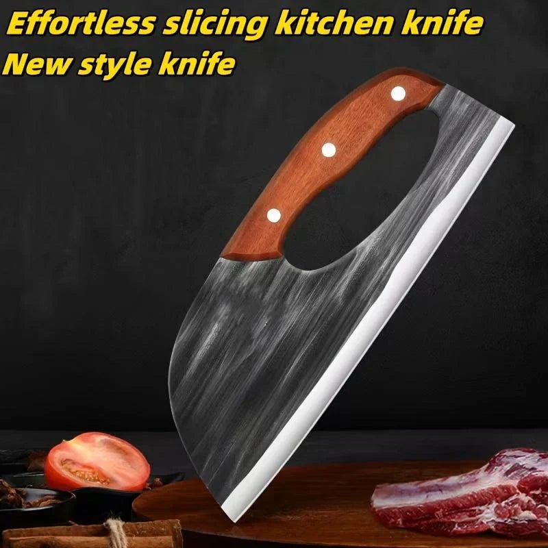 ⏰Compra 1 y llévate 1 gratis🔥Juego de cuchillos de cocina forjados | Cuchillo de chef y hacha para carne afilados y duraderos