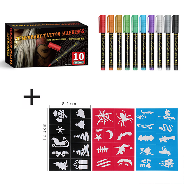 🔥Oferta Caliente 50% DE DESCUENTO🎨Perfectos Para Arte Corporal Único🔥Rotuladores de Tatuajes Temporales para la Piel