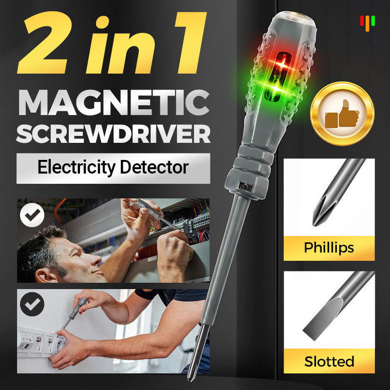 🎉Destornillador magnético 2 en 1 de alto torque y detector de electricidad