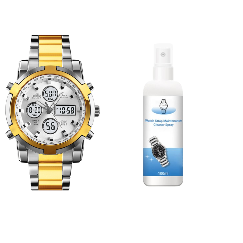 ⏱️ Reloj Militar 48mm con Doble Visualización – Resistente al Agua, Preciso y Estilo Aventurero 🏞️💪