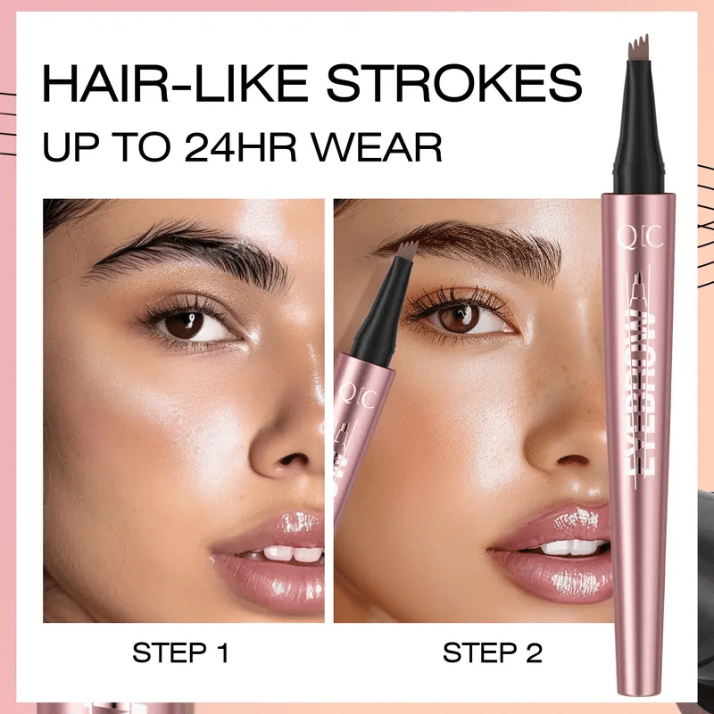 🔥¡Oferta imperdible 2026!⏰💞¡Más de 50 mil unidades vendidas!💥✨Lápiz de cejas 3D de aspecto natural: su punta de 4 puntas crea trazos naturales que imitan el vello. Resistente al agua, a las manchas y dura 24 horas.