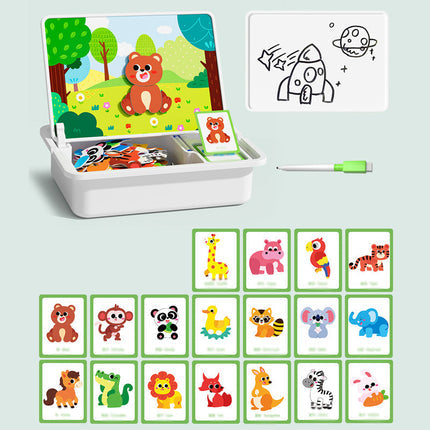 🎨 Puzzles Magnéticos de Vestir para Caras - Juego Educativo de Doble Cara para Niños, Ideal para Viajes y Aprendizaje Creativo ✨🧒
