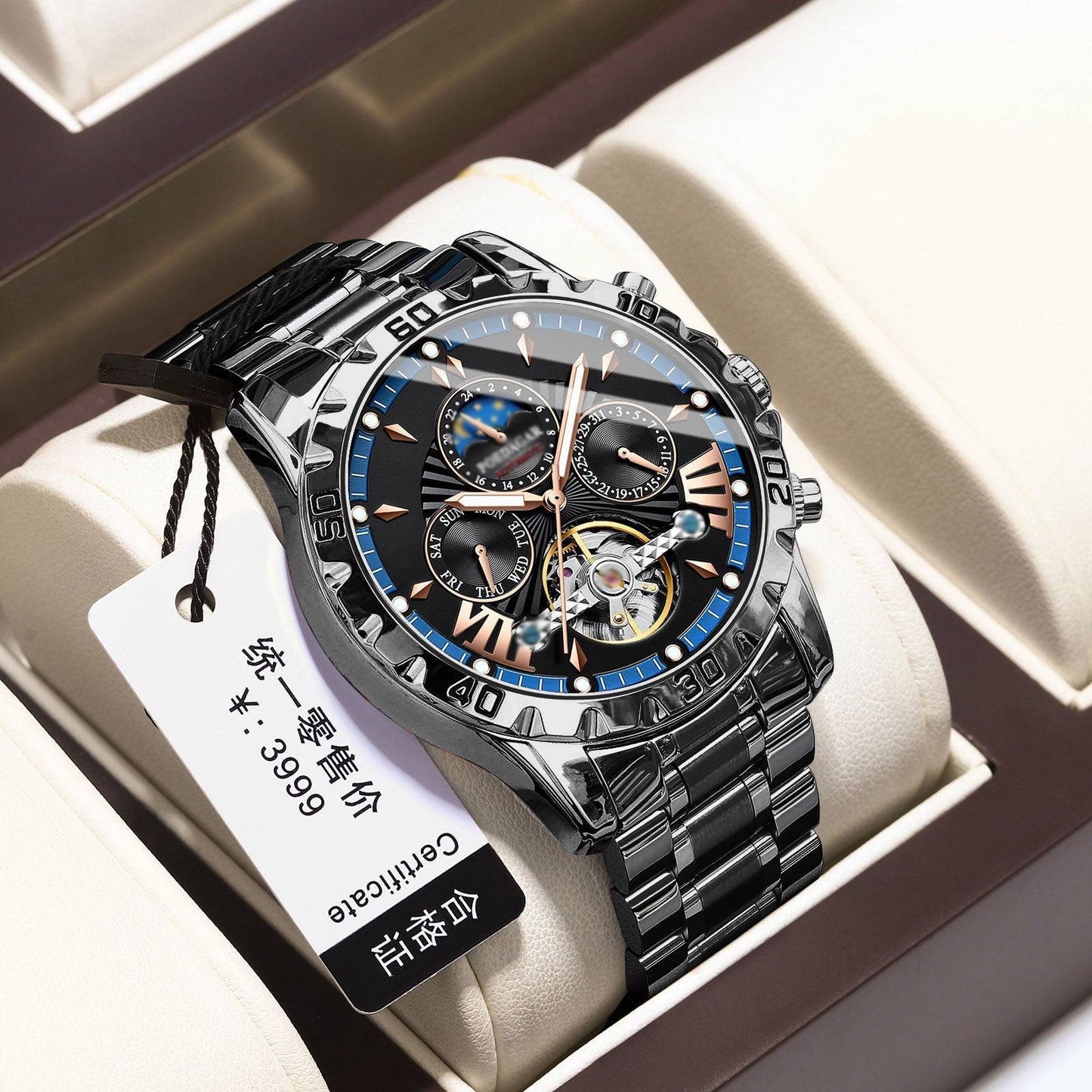 ⌚Relojes mecánicos automáticos suizos nuevos a prueba de agua