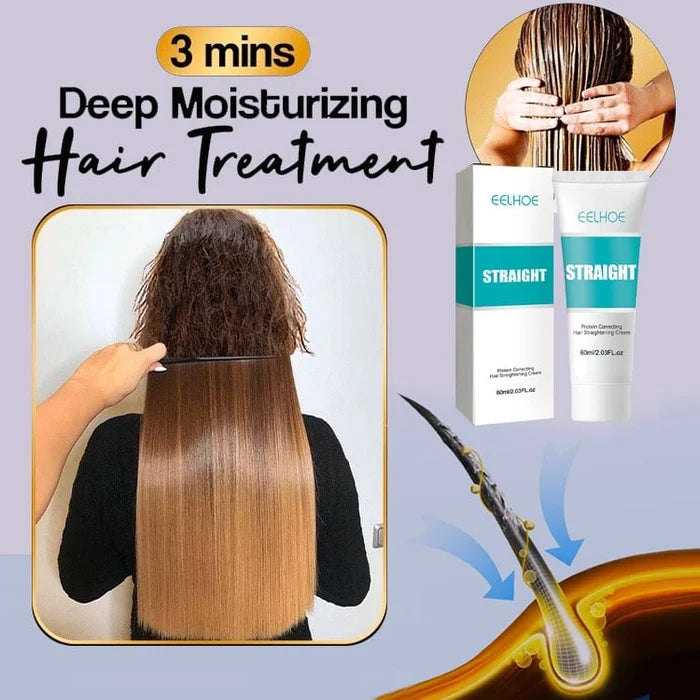 💜Compra 2 y llévate 1 gratis💜 - Crema alisadora de cabello con tratamiento de seda y queratina
