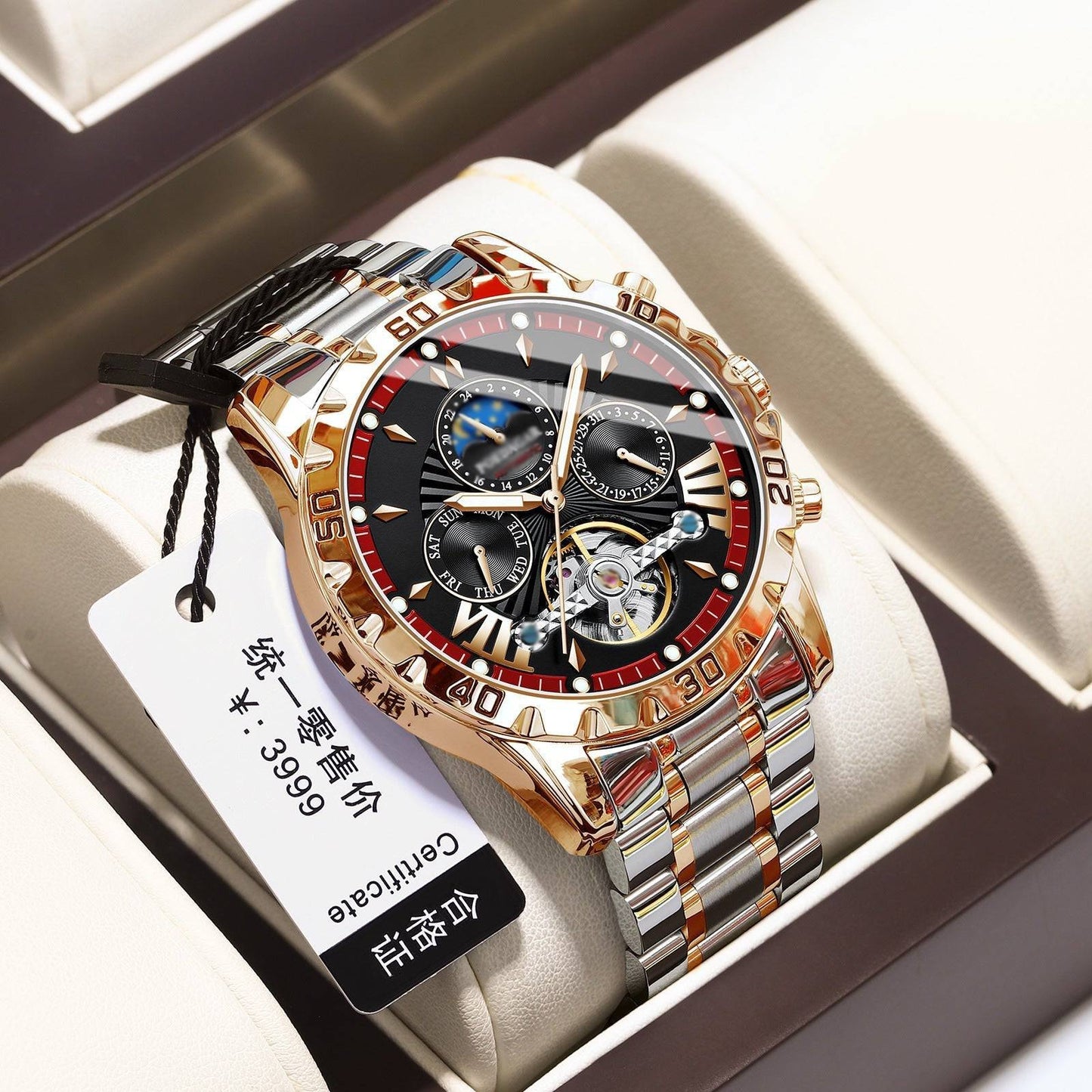 ⌚Relojes mecánicos automáticos suizos nuevos a prueba de agua