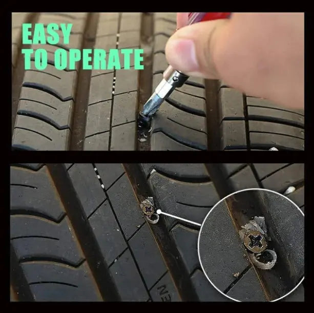 ⚠️⚡️ ¿Pinchazo? ¡Arréglalo tú mismo en 60 segundos! Clavos de reparación de neumáticos al vacío con un 50 % de descuento🚗💨