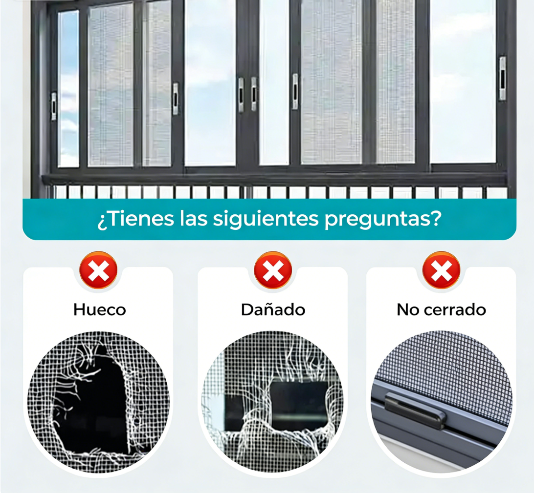 🪟 Cinta Autoadhesiva para Reparar Mosquiteras – Solución Fácil y Rápida DIY para Ventanas y Puertas ✨🛠️
