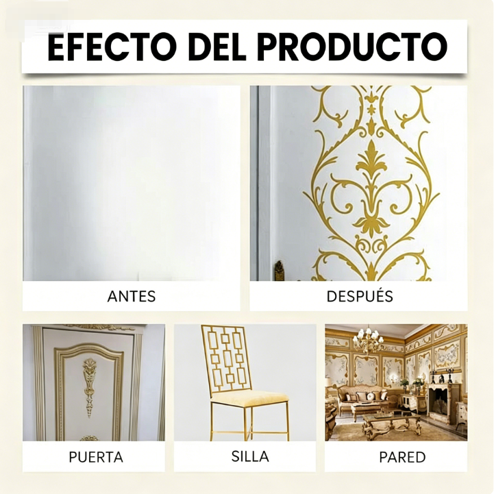 ⏰ ¡Oferta Limitada 50% OFF! 🎨 Pintura Dorada Metálica y Ecológica – Transforma tus Espacios con Lujo 🌿✨