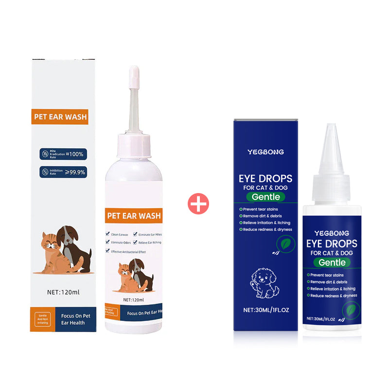 🐾 ¡COMPRA 2 LLEVA 3! ✨ Limpiador de Oídos para Mascotas - Fórmula Suave con Aloe Vera para Prevenir Infecciones y Malos Olores en Perros y Gatos 🌿👂