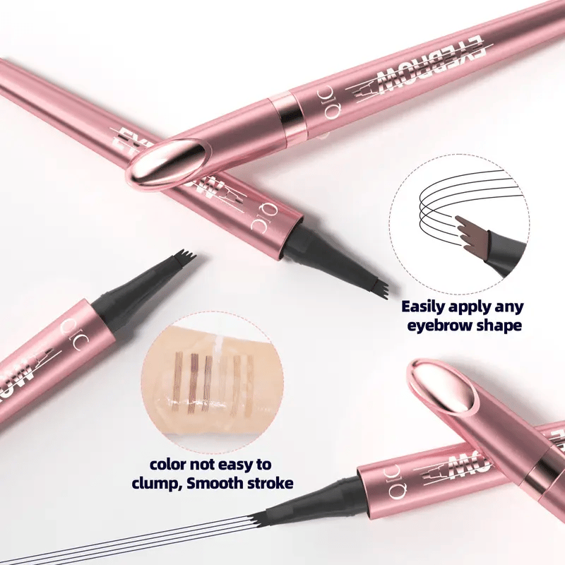 🔥¡Oferta imperdible 2026!⏰💞¡Más de 50 mil unidades vendidas!💥✨Lápiz de cejas 3D de aspecto natural: su punta de 4 puntas crea trazos naturales que imitan el vello. Resistente al agua, a las manchas y dura 24 horas.