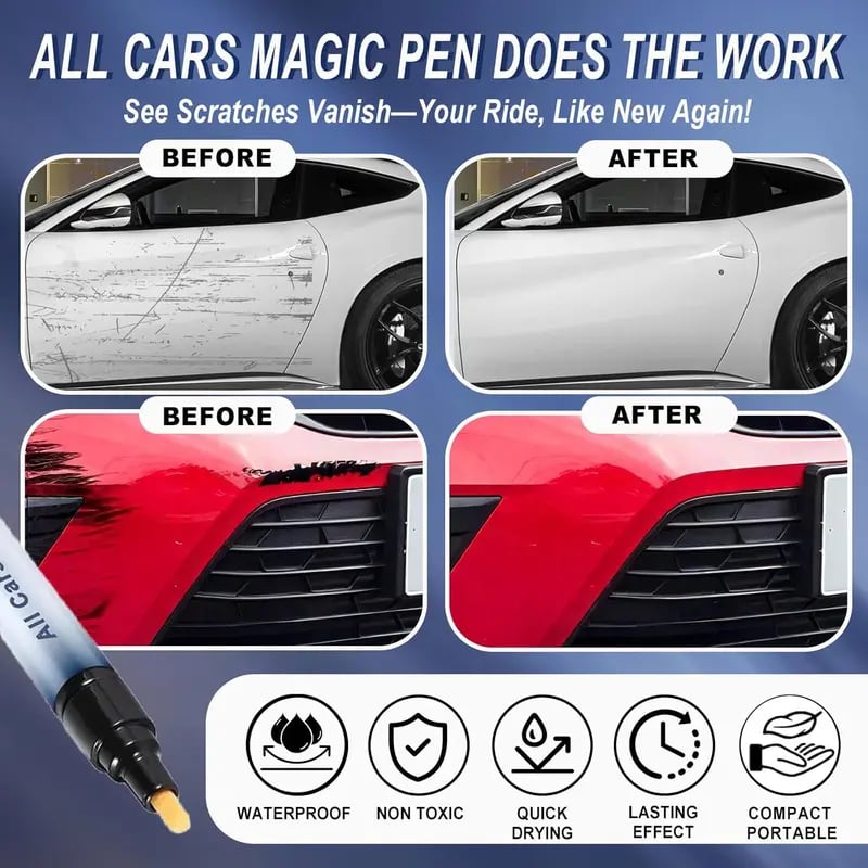 🚗✨ Lápiz mágico para eliminar arañazos del coche: reparación y brillo instantáneos de la pintura 🛠️🍂