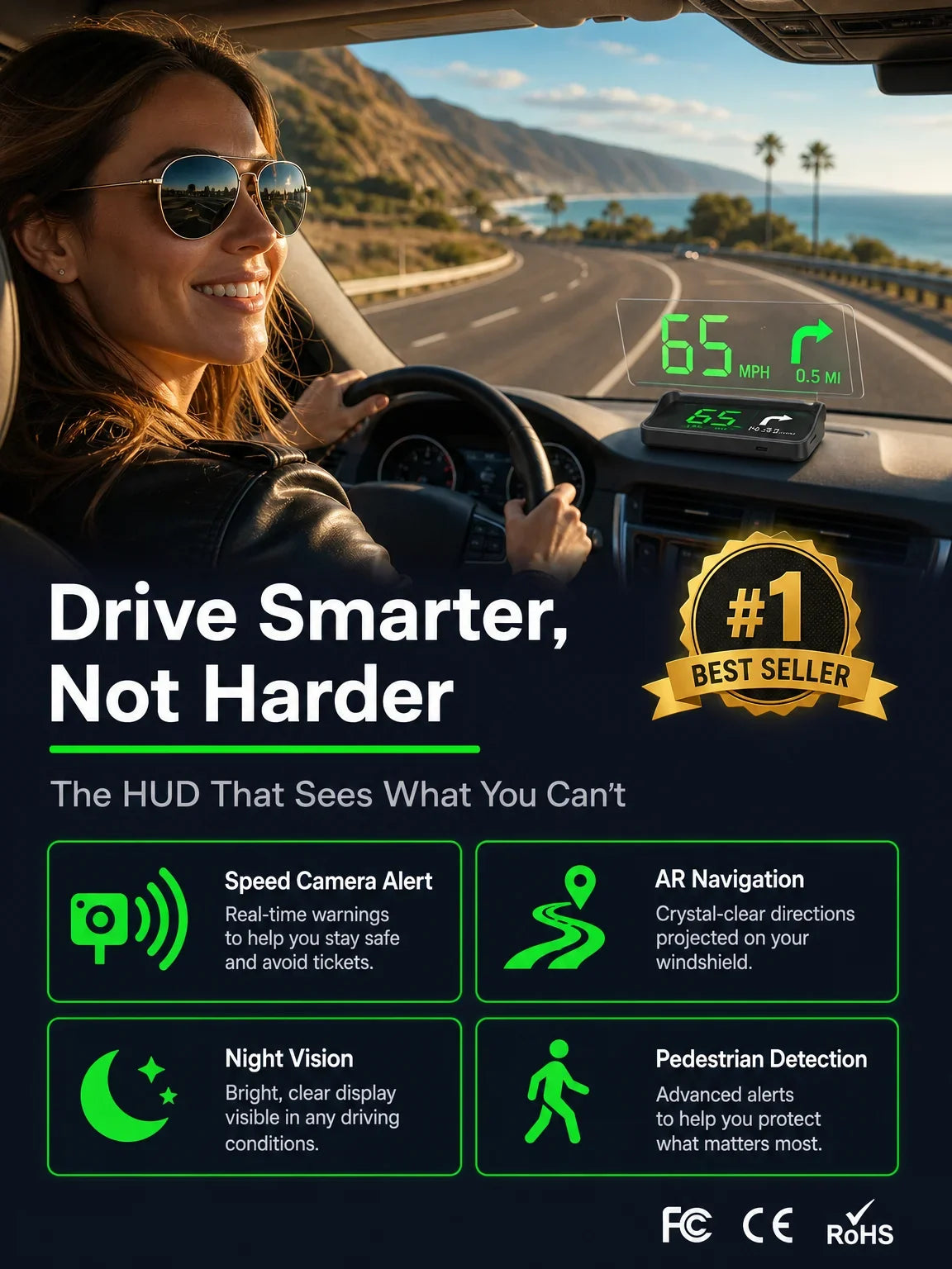 Universal GPS Car Speedometer Head-Up Display
