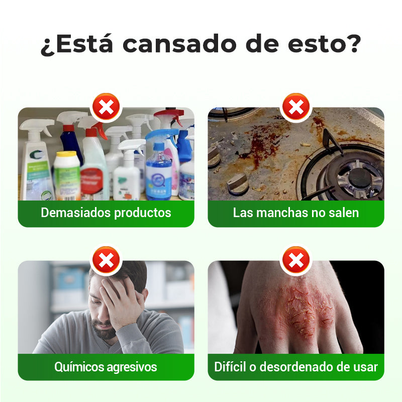 Potente spray limpiador multiusos para el hogar
