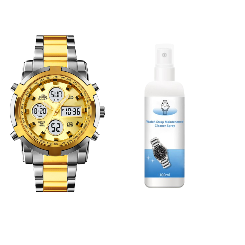 ⏱️ Reloj Militar 48mm con Doble Visualización – Resistente al Agua, Preciso y Estilo Aventurero 🏞️💪