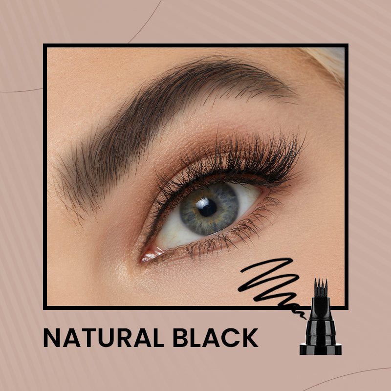 Lápiz de cejas y barba de cuatro puntas resistente al agua (Compra 1 y llévate 1 gratis)