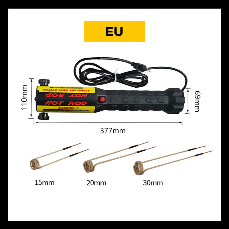 Kit de calentador de inducción magnético - Herramienta de extracción de pernos de calor por inducción de 1100 W