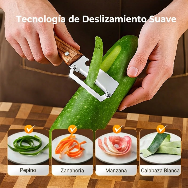 🥕 ¡COMPRA 2, LLEVATE 1 GRATIS! 🔥 Pelador de verduras multifuncional para la cocina – Cuchilla inoxidable, mango ergonómico e ideal para frutas y verduras ✨