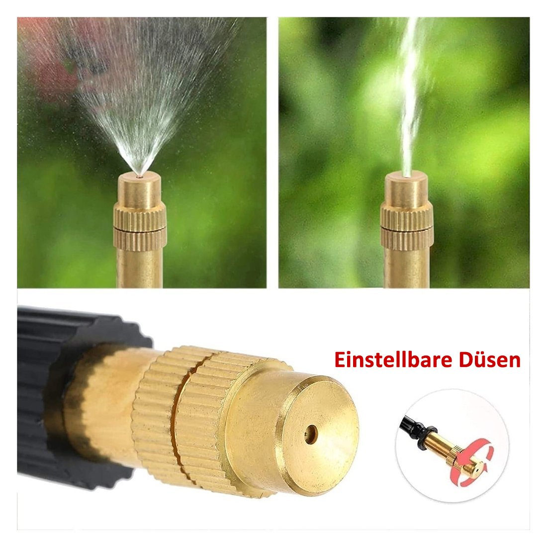 🔥Último día 50% de descuento✨🌱Sistema de riego automático para jardín curvo 360°