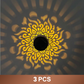 ☀️ Lámpara solar tipo mandala para jardín y terraza – 2 en 1: luz de suelo y de pared – Decoración luminosa ornamental con efecto vintage – Resistente al óxido y durader