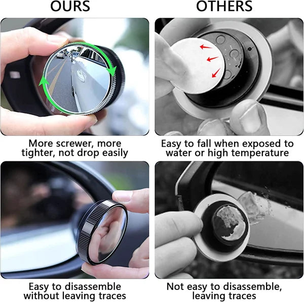 Espejo de punto ciego para automóvil (1 PAR)