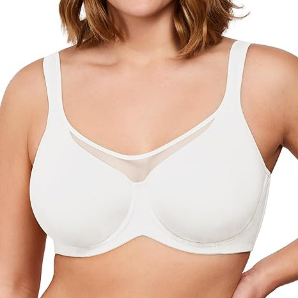 🏆 ¡Precio especial de último día: 9,99 £! 💐 Sujetador elegante, transparente y de cobertura total para mujer, tallas grandes.