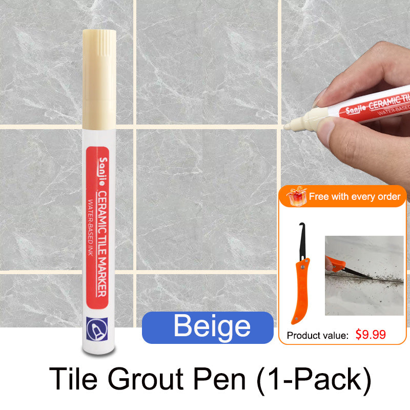 Pousbo®🖌️ ¡Bolígrafo para juntas antimoho e impermeable para baldosas cerámicas! 🧱
