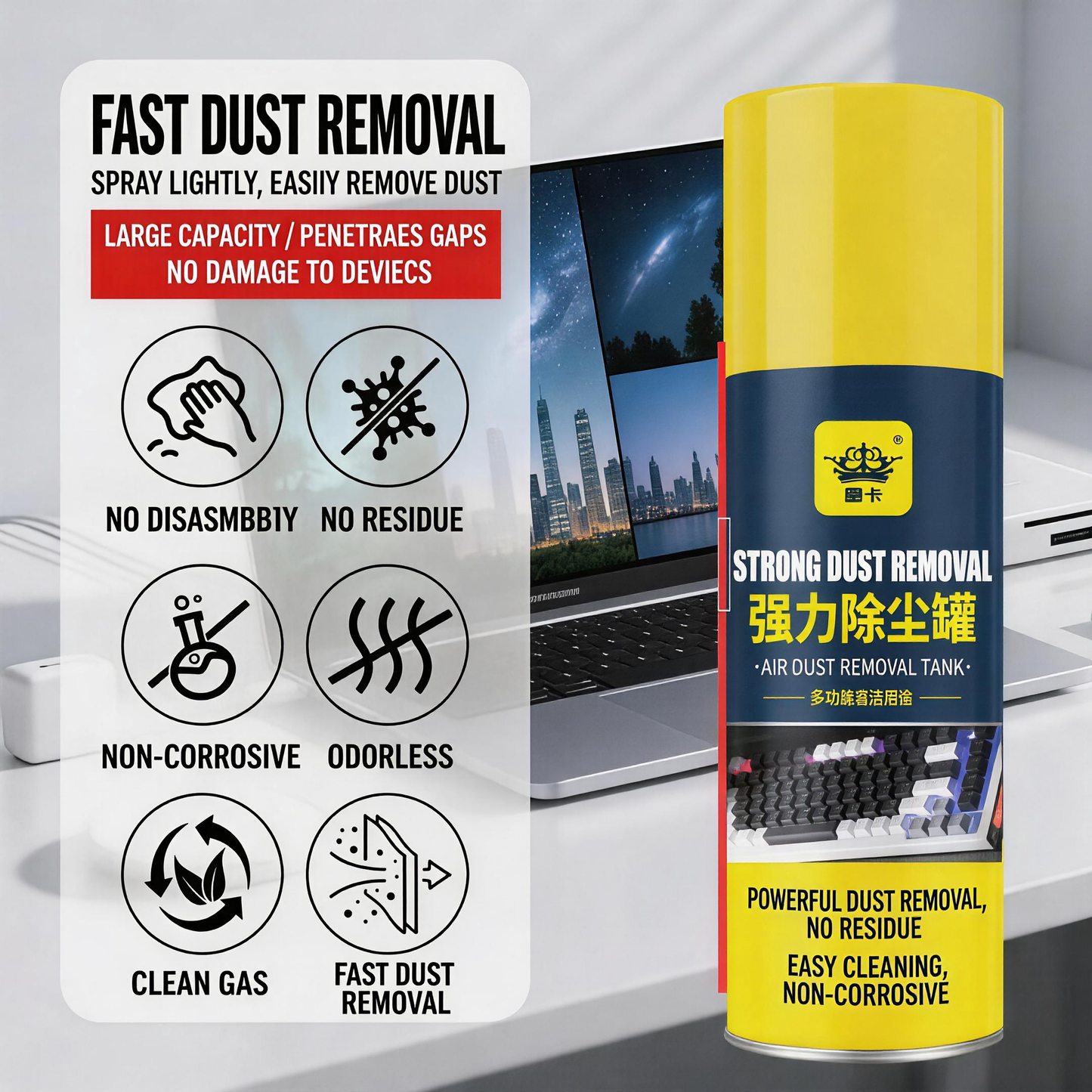 Multi-Purpose Dust Removal Spray