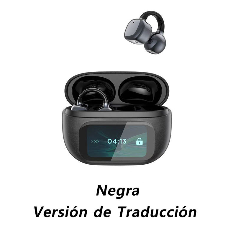 🔥OFERTA 2025🔥🎧Auriculares inteligentes con clip para la oreja, pantalla a color, traducción inteligente🎧