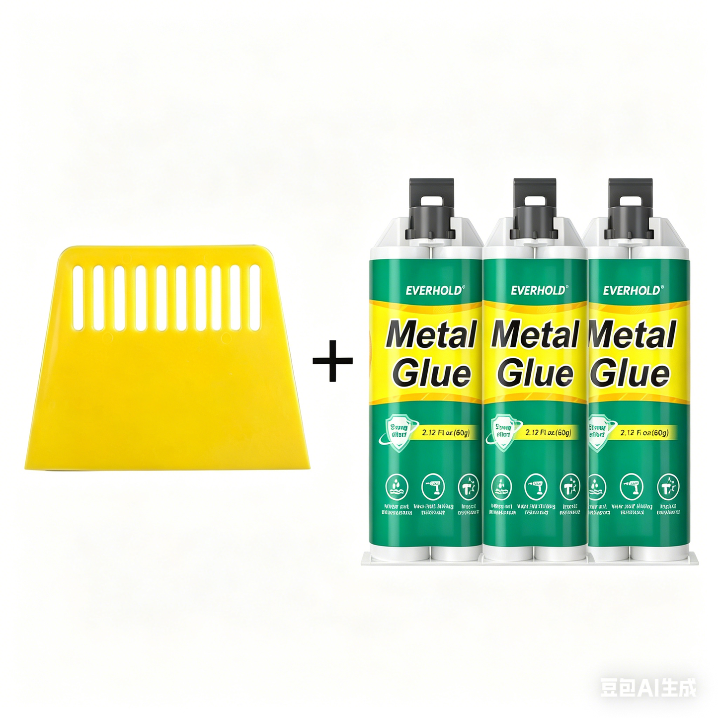 🛠️ Pegamento de reparación de metal AB de alta resistencia