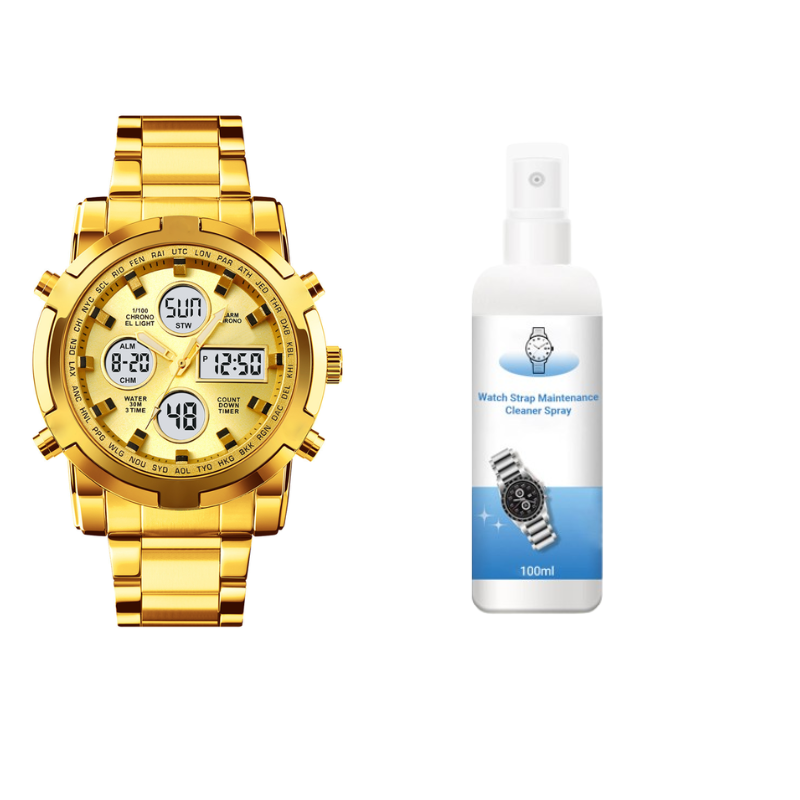 ⏱️ Reloj Militar 48mm con Doble Visualización – Resistente al Agua, Preciso y Estilo Aventurero 🏞️💪