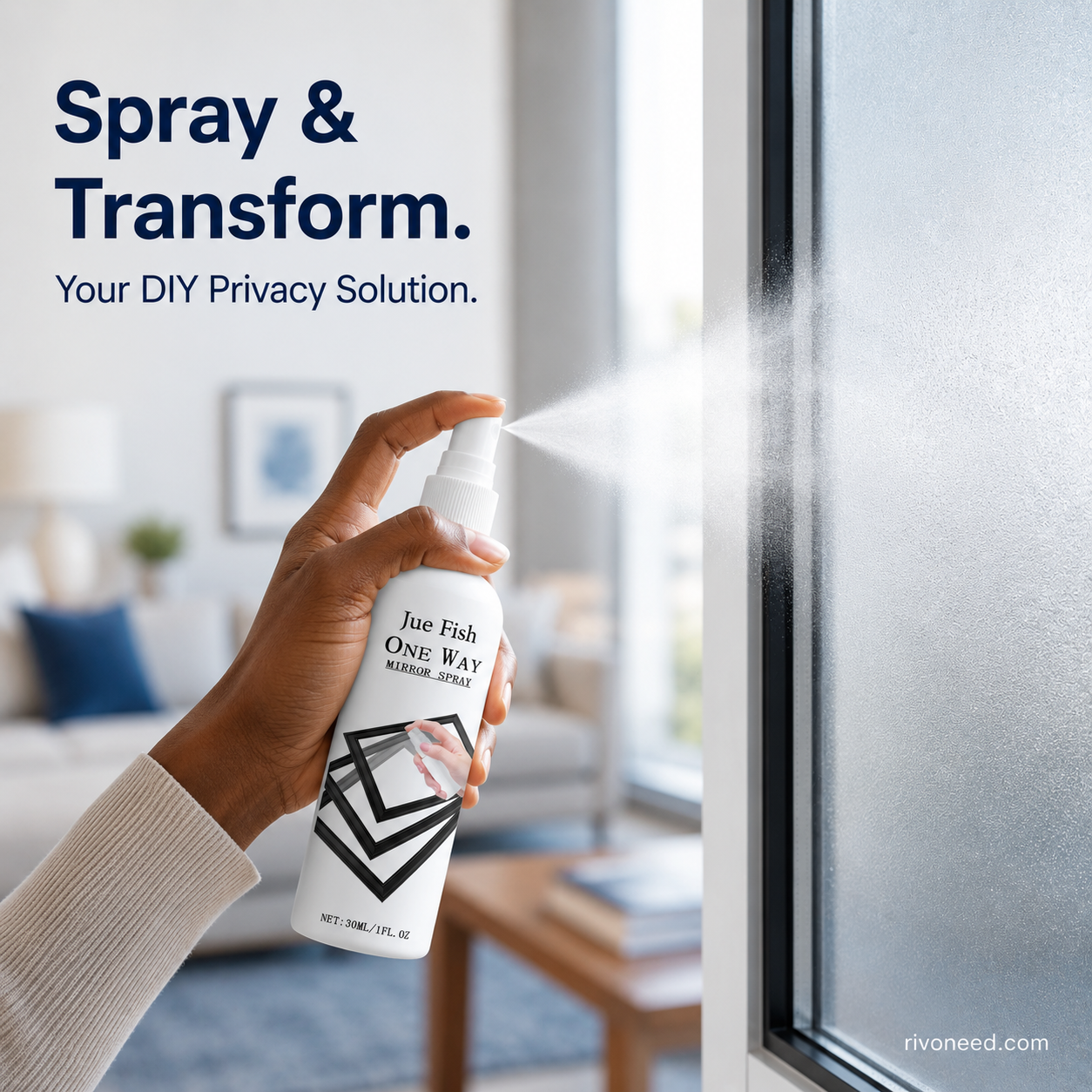 🪟 Spray reflectante para ventanas | Protección de privacidad con efecto espejo unidireccional para hogar y coche
