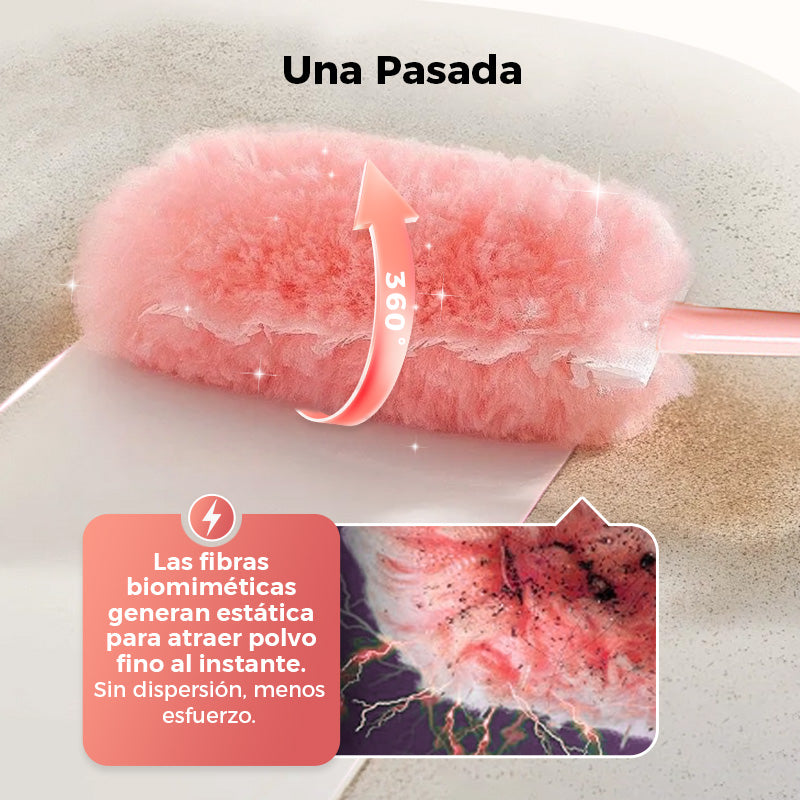 Plumero plegable y lavable para limpieza de superficies