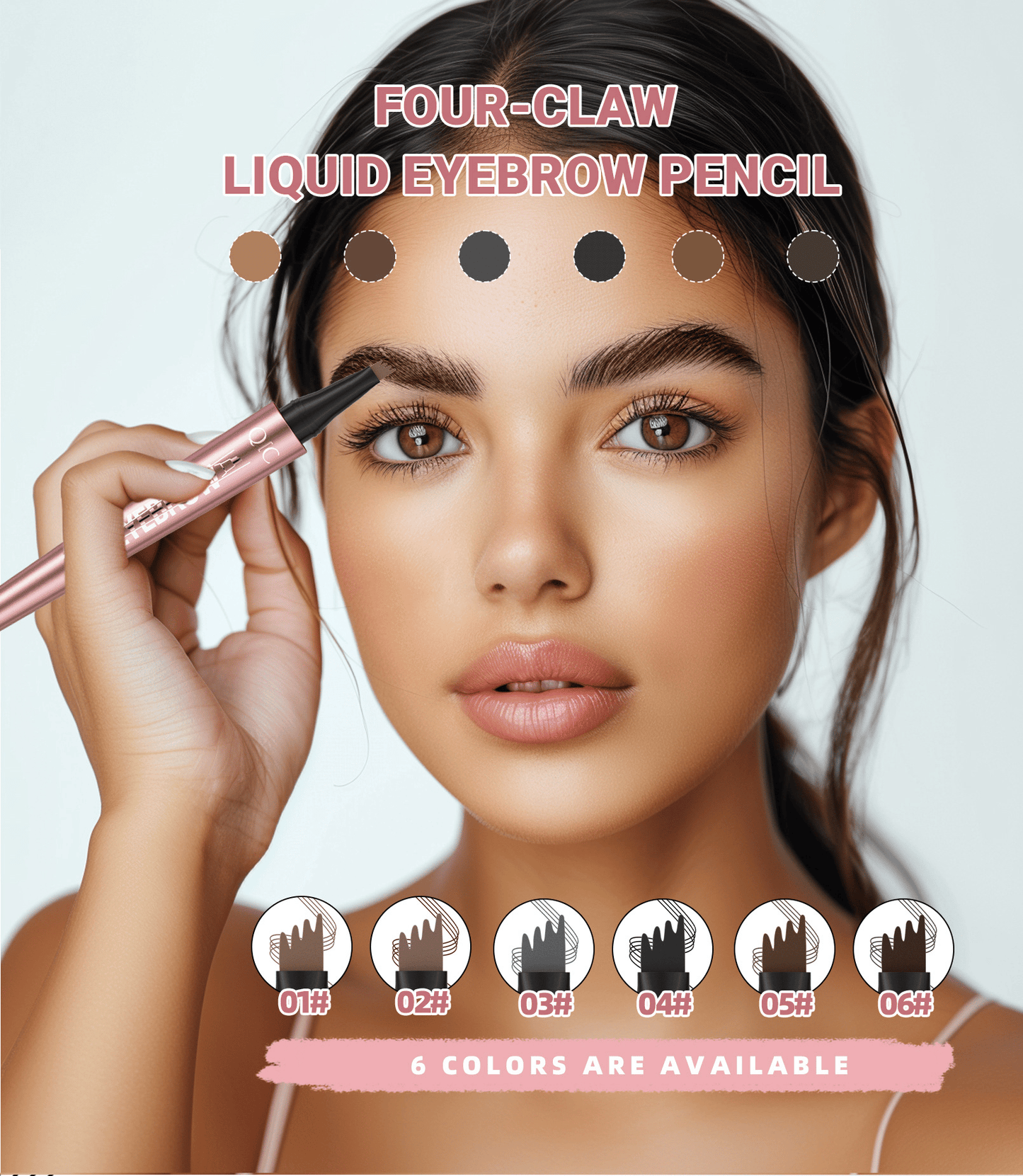 🔥¡Oferta imperdible 2026!⏰💞¡Más de 50 mil unidades vendidas!💥✨Lápiz de cejas 3D de aspecto natural: su punta de 4 puntas crea trazos naturales que imitan el vello. Resistente al agua, a las manchas y dura 24 horas.