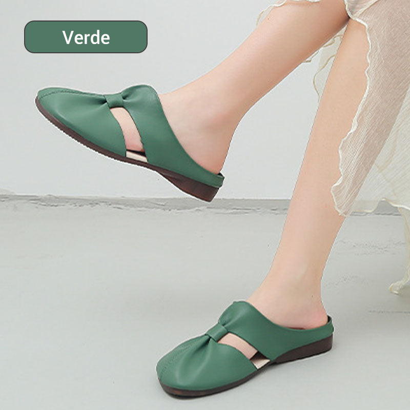 🔥COMPRA 2 ENVÍO GRATIS🔥Mules de Mujer con Suela Blanda y Nudo Retorcido
