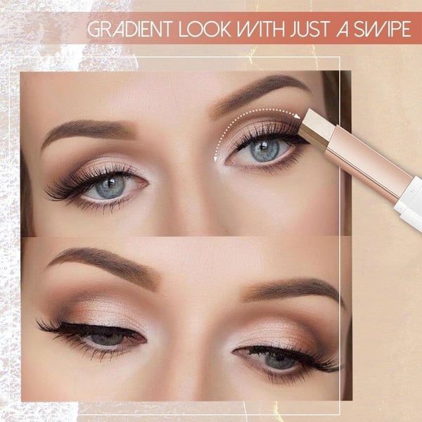 😍6 Piezas Lápiz de Sombra de Ojos 2 en 1 con Brillo Instantáneo, ¡Maquillaje Perfecto🔥