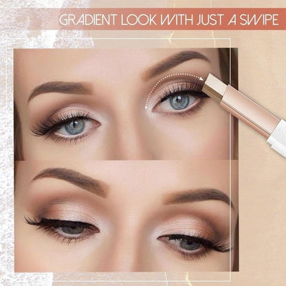 😍6 Piezas Lápiz de Sombra de Ojos 2 en 1 con Brillo Instantáneo, ¡Maquillaje Perfecto🔥