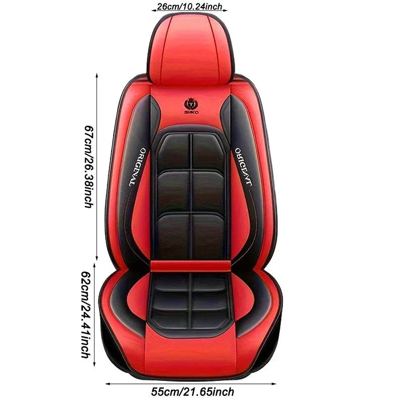 🔥🚗 Fundas para Asientos de Automóvil de Cuero PU – Ajuste Universal para Sedanes, SUV y Camionetas ✨🛋️