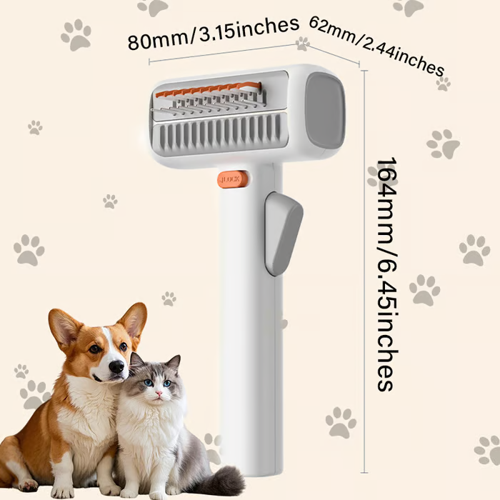 🔥 Peine 2 en 1 para desenredar y acicalar mascotas