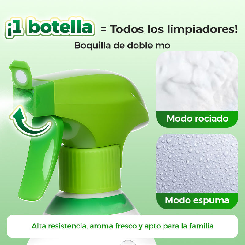 Potente spray limpiador multiusos para el hogar