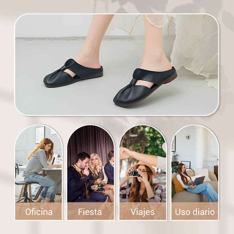 🔥COMPRA 2 ENVÍO GRATIS🔥Mules de Mujer con Suela Blanda y Nudo Retorcido