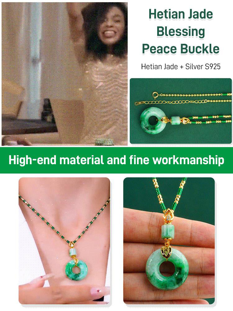 🔥 ¡Último día 50% de descuento!🔥  Hetian Jade Hebilla de oración por la paz