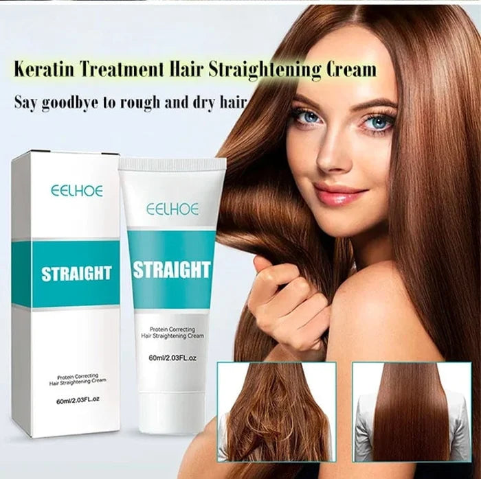 💜Compra 2 y llévate 1 gratis💜 - Crema alisadora de cabello con tratamiento de seda y queratina