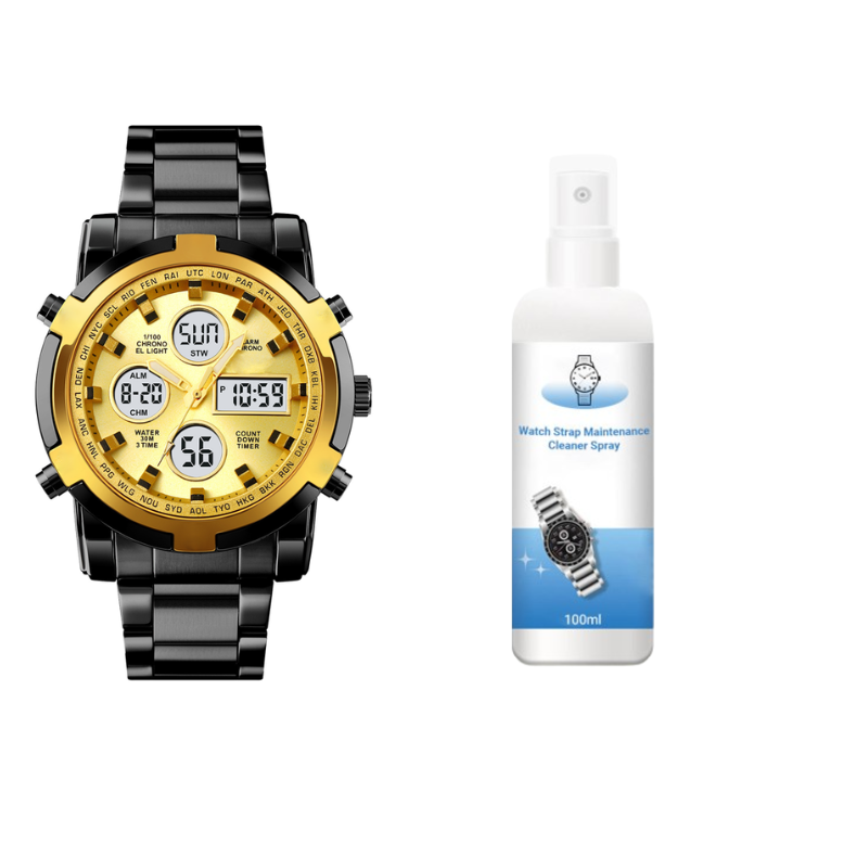 ⏱️ Reloj Militar 48mm con Doble Visualización – Resistente al Agua, Preciso y Estilo Aventurero 🏞️💪