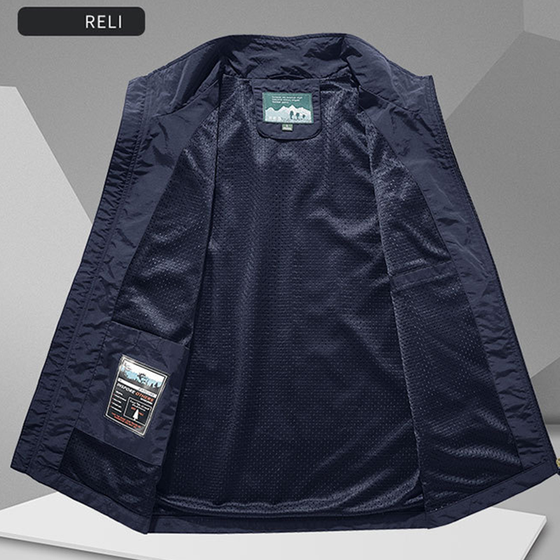 Chaqueta chaleco sin mangas extragrande para hombre con bolsillos