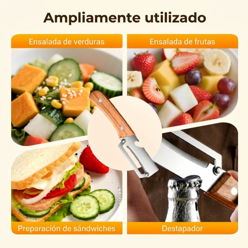 🥕 ¡COMPRA 2, LLEVATE 1 GRATIS! 🔥 Pelador de verduras multifuncional para la cocina – Cuchilla inoxidable, mango ergonómico e ideal para frutas y verduras ✨