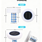 🏊‍♀️🌿💧 ¡ADIÓS AL CLORO AGRESIVO! Ionizador solar para piscinas: suave con la piel y los ojos, purificación natural, mantiene el agua cristalina para que toda la familia disfrute 🏖️🍃
