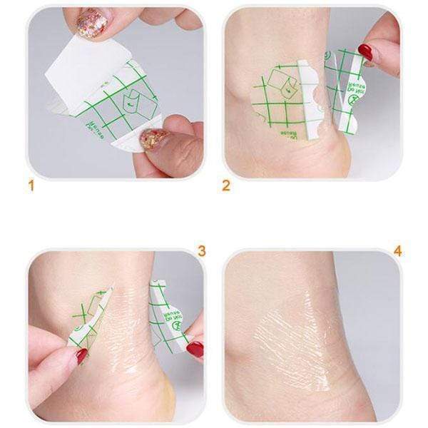 Pegatina autoadhesiva invisible para talón antidesgaste