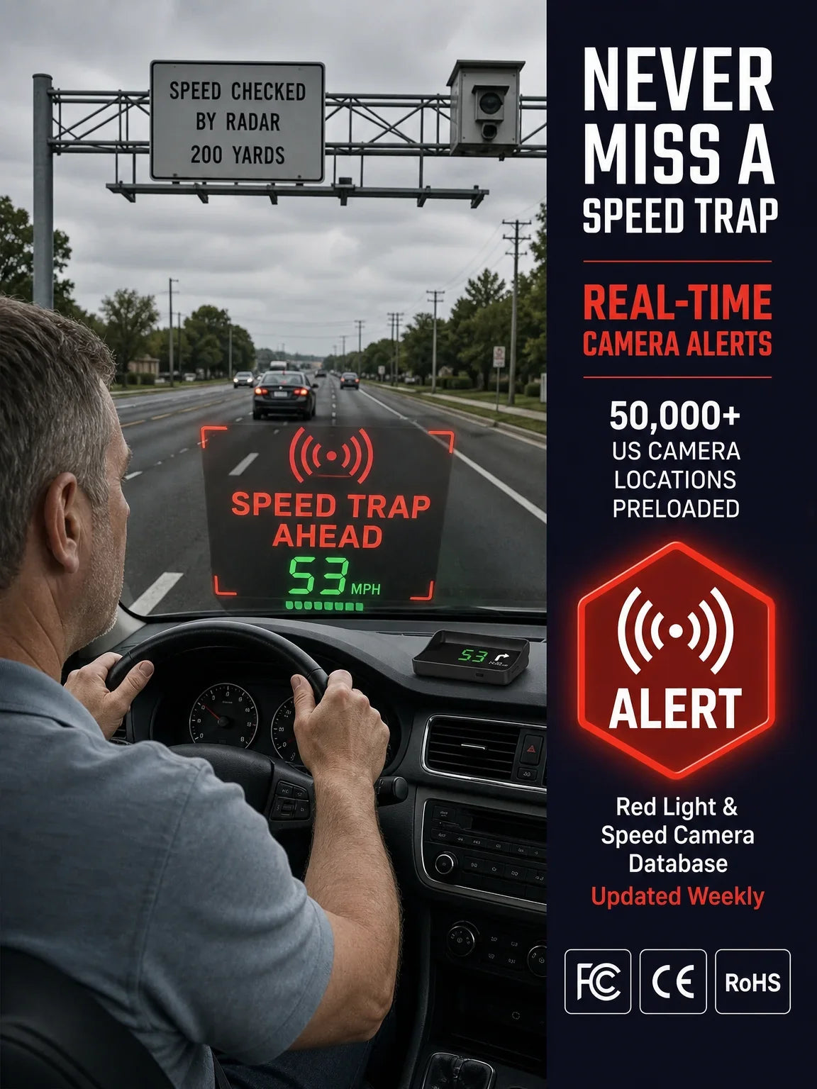 Universal GPS Car Speedometer Head-Up Display