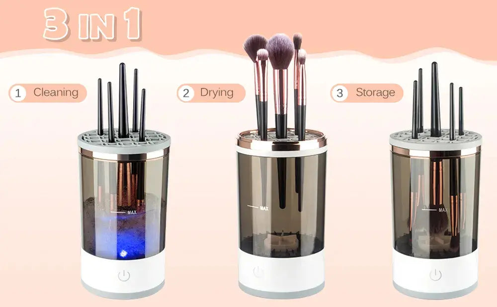 ⏳Navidad Por tiempo limitado ⏰Regalo Perfecto-Limpia Brochas de Maquillaje Eléctrico Recargable